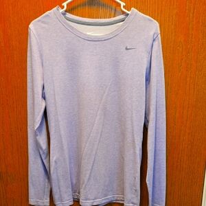 Nike DRI FIT Purple Long Sleeve Tee